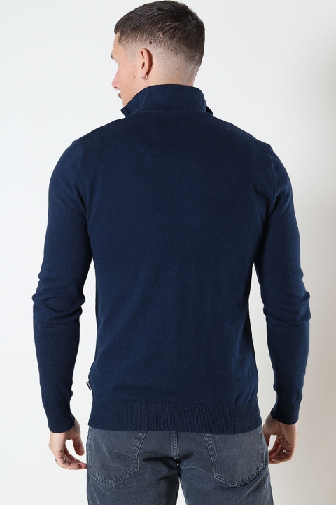 Jack & Jones EMIL KNIT HALF ZIP Navy Blazer