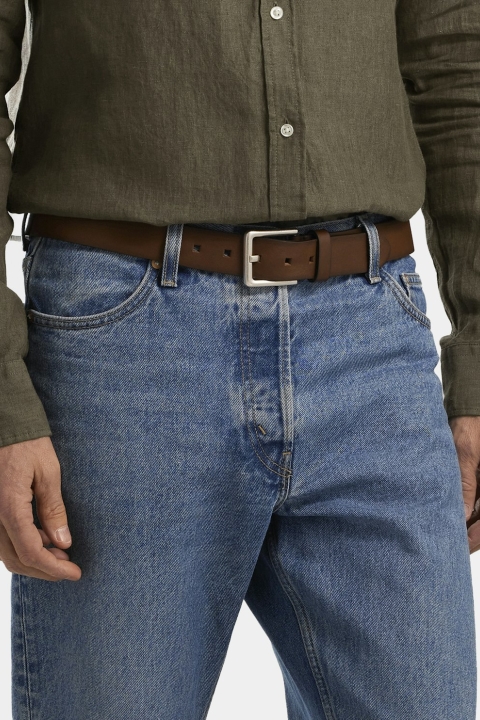 Saddler Ribe Bælte Brown