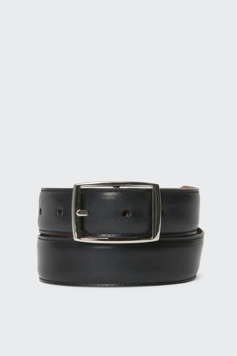 Reversible Dagon Bælte Black/Cognac