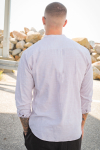 ONLY & SONS CAIDEN LS SOLID LINEN MAO SHIRT Chinchilla