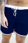 Urban Classics Retro Badeshorts Navy/white