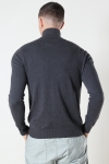 Jack & Jones EMIL KNIT HALF ZIP Dark Grey Melange