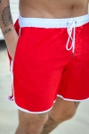 Urban Classics Retro Badeshorts Firered/White