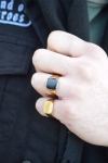 Northern Legacy Ring Onyx Signature Black Gold
