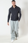 Jack & Jones EMIL KNIT HALF ZIP Dark Grey Melange