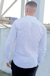 ONLY & SONS CAIDEN LS SOLID LINEN MAO SHIRT White