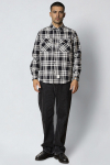 Fat Moose Pablo Check Overshirt Black/Ecru