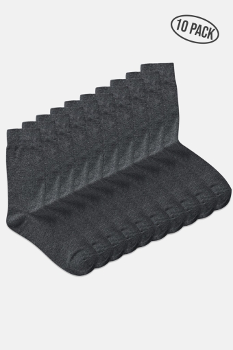 JENS SOCK 10 PACK NOOS Dark Grey Melange