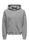 ONLY & SONS Goyle Box Fit Subca Zip Hoodie Medium Grey Melange