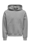 ONLY & SONS Goyle Box Fit Subca Hoodie Medium Grey Melange